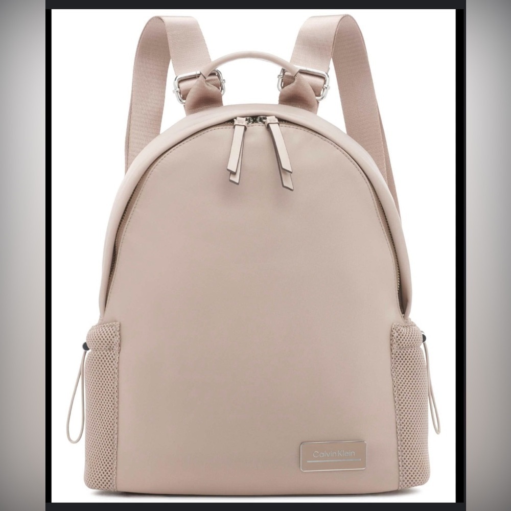 Calvin KLEIN Jessie Mesh Side Pocket Nylon Backpack